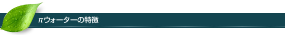 パイウォーターの特徴